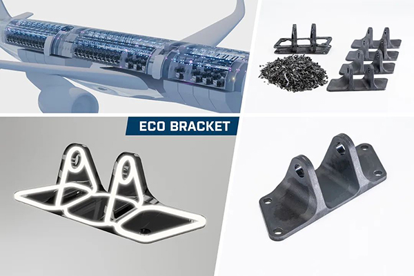 新型環(huán)保飛機支架亮相，3D打印碳纖維+回收熱塑性復材制成