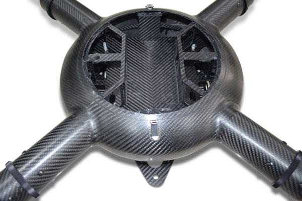 四軸碳纖維無人機殼體